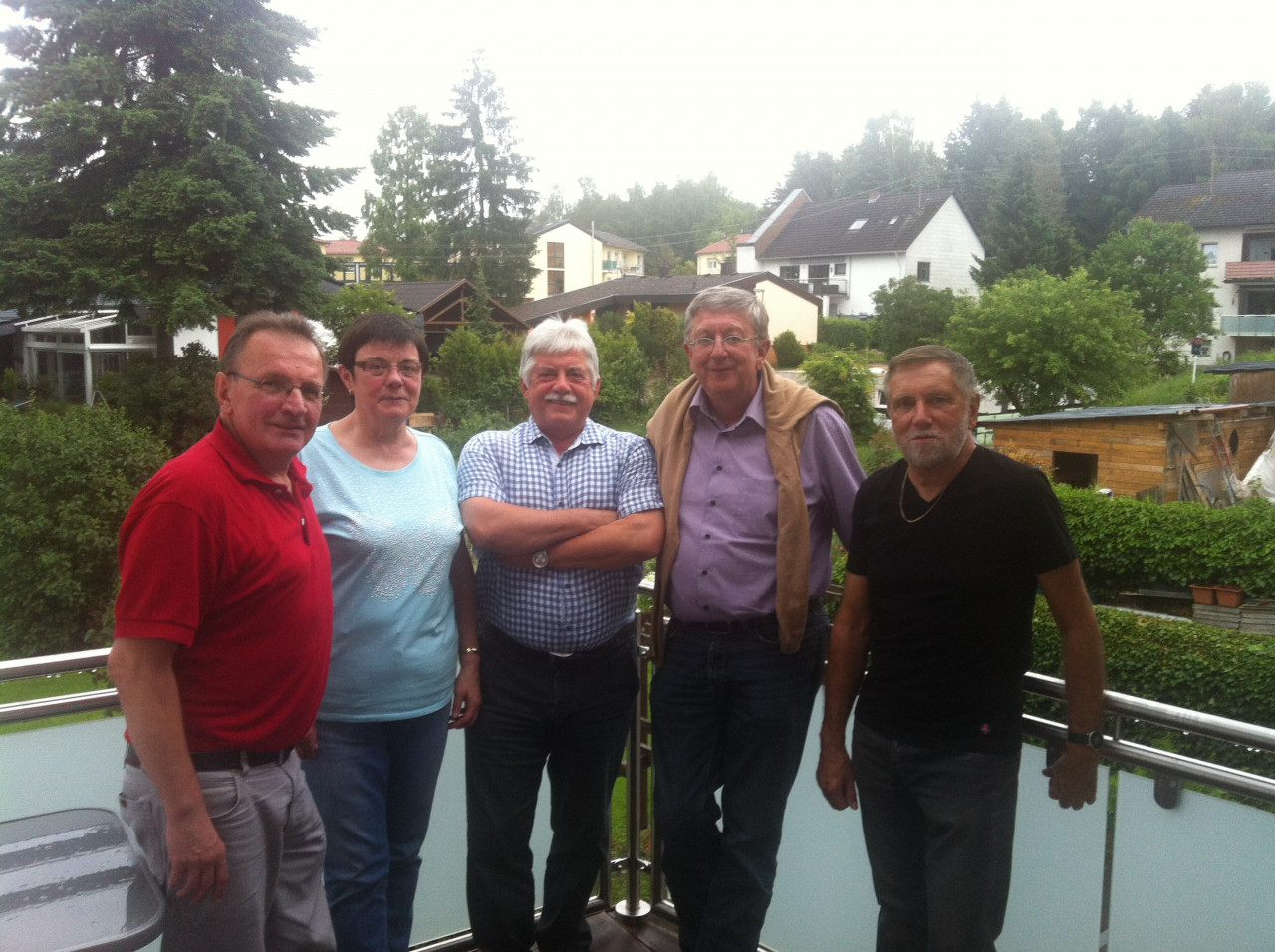 Das Kochteam – Innozenz Heintz, Gertrud Müller, Franz Geber, Helmut Himber und Herbert Rosner